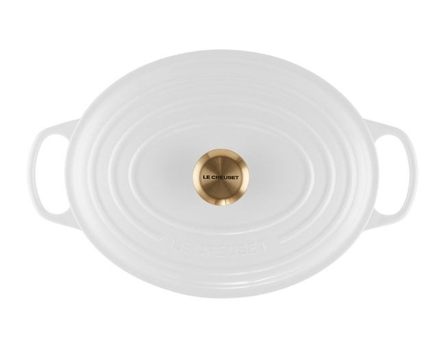 Panela Oval Signature Pegador Dourado, view 3